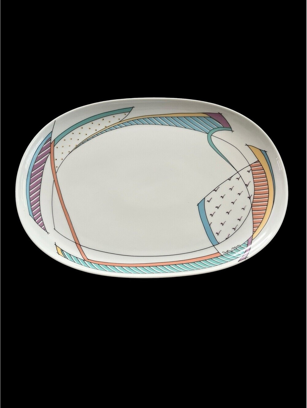 Rosenthal Studio-Line "Century New Wave" Dorothy Hafner Large Platter 15 x 11 in
